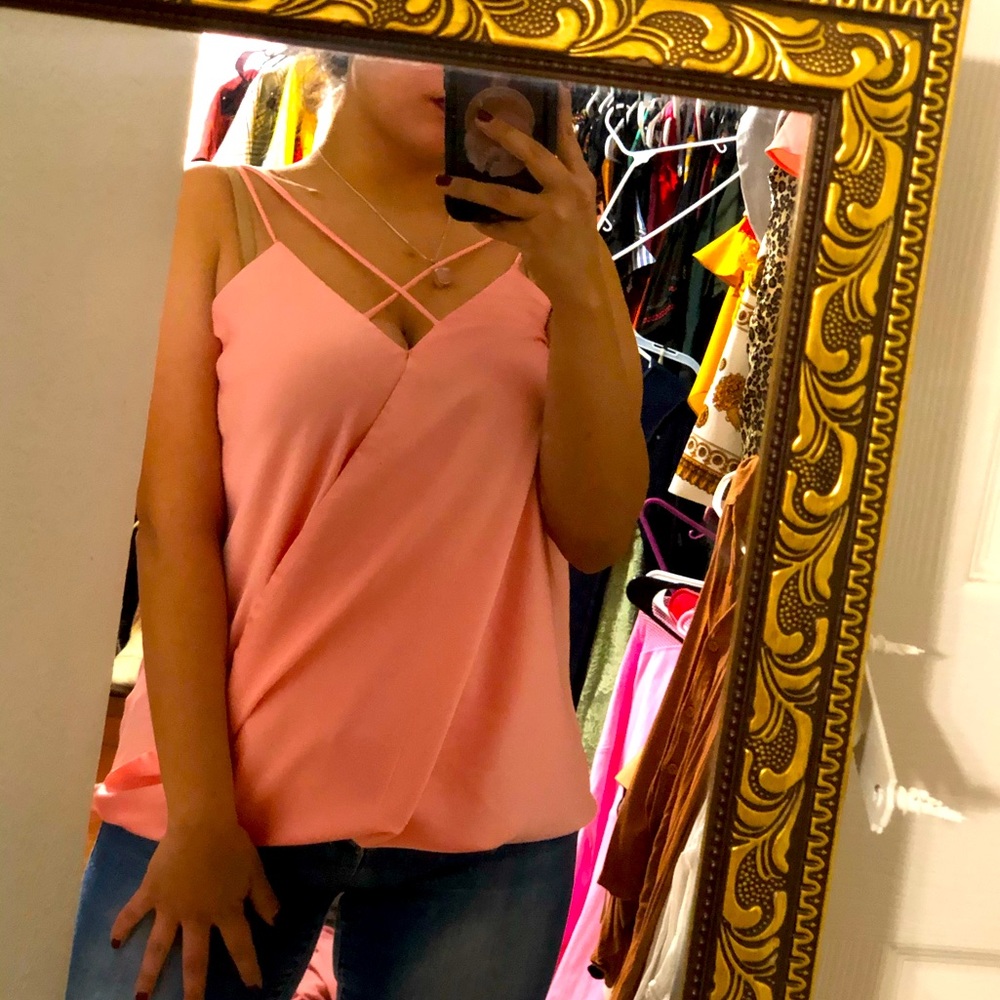 Pink shirt rose gold /salmon